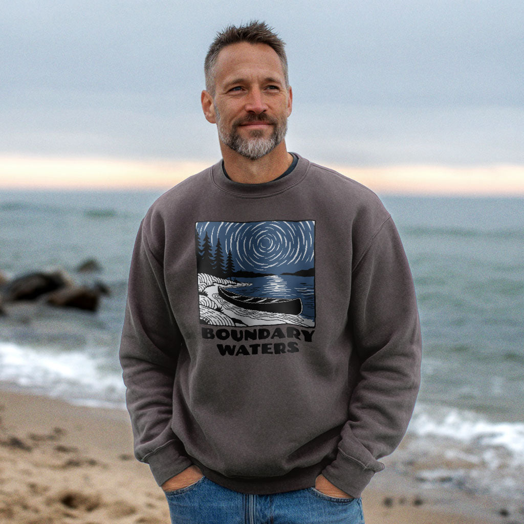Boundary Waters Canoe Area Wilderness at Night Crewneck product image 5