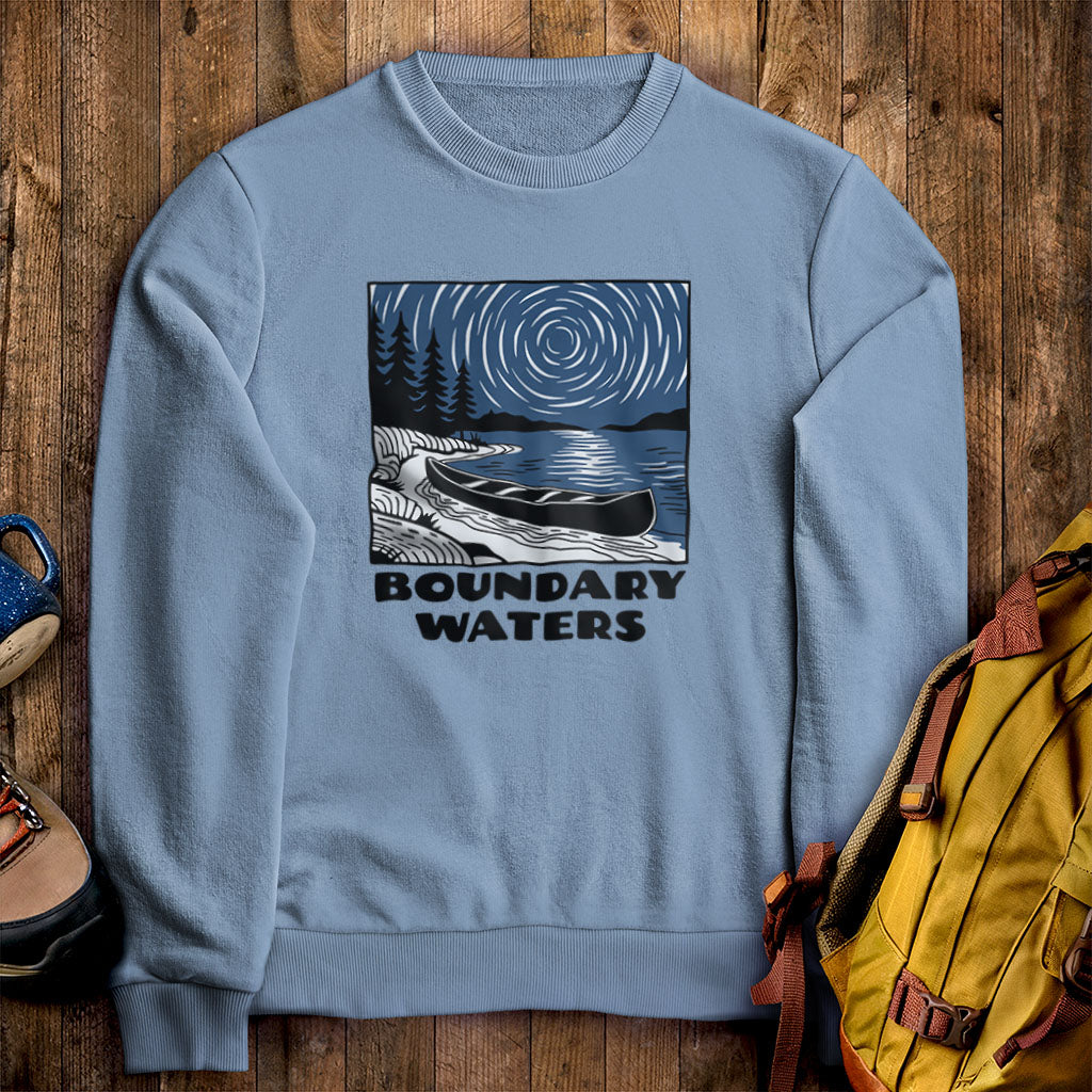 Boundary Waters Canoe Area Wilderness at Night Crewneck product image 1