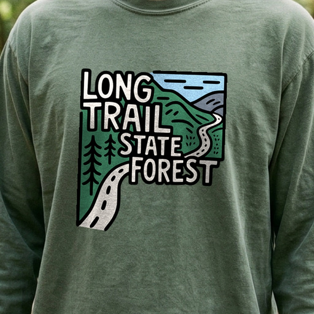Long Trail State Forest Cotton Sleeve product image 4