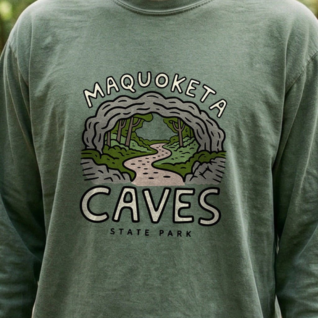 Maquoketa Caves State Park Cotton Long Sleeve product image 4