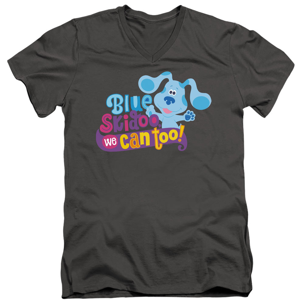 Blues Clues & You - We Can Too! Adult Slim Fit V Neck Cotton product image 1