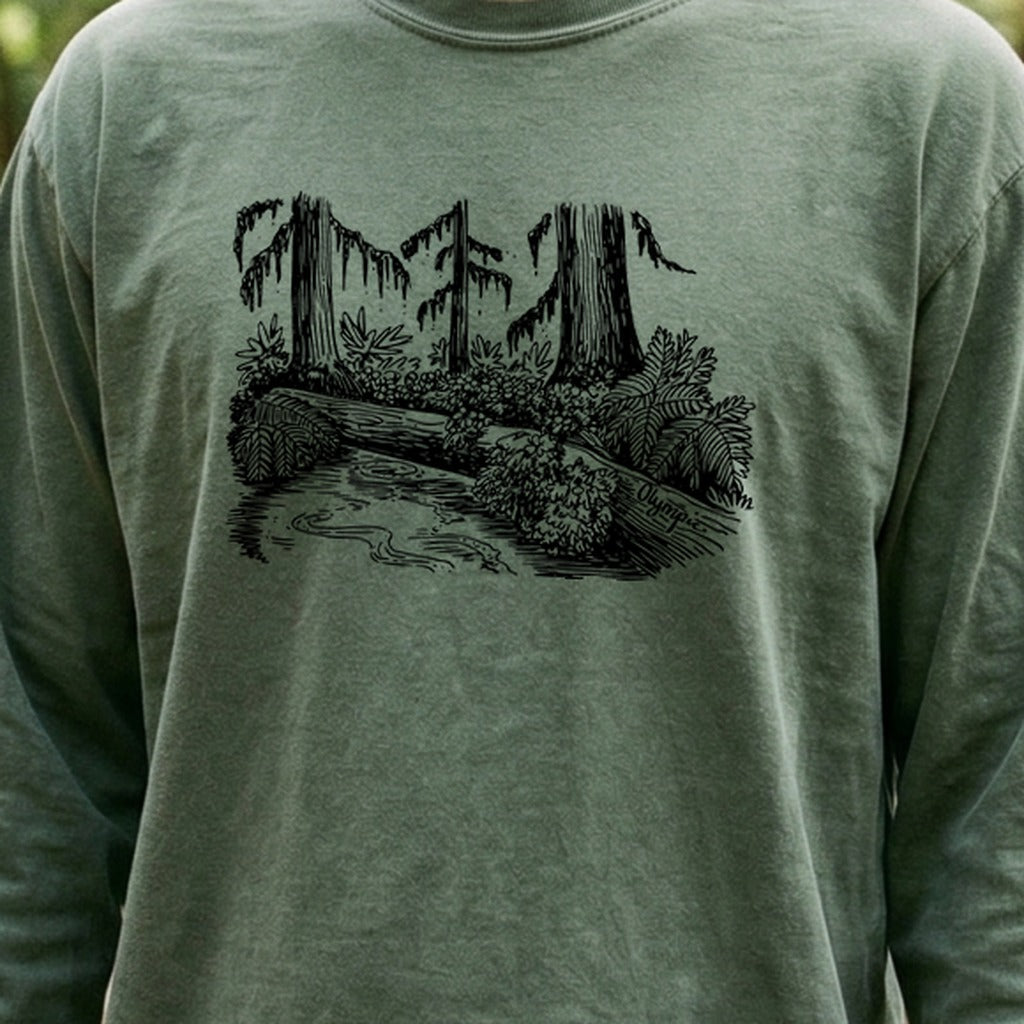 Olympic Line Drawing Cotton Long Sleeve product image 4