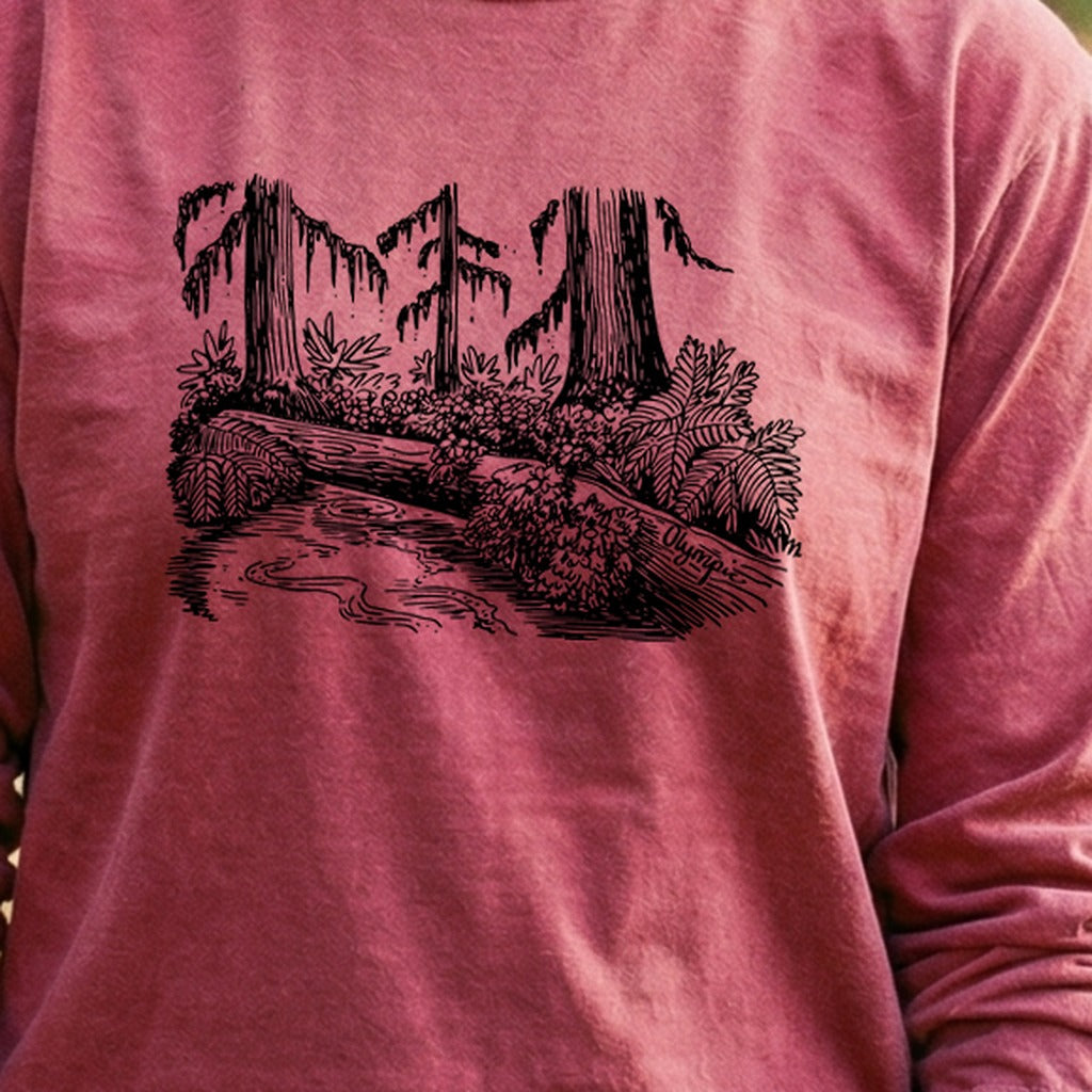 Olympic Line Drawing Cotton Long Sleeve product image 5