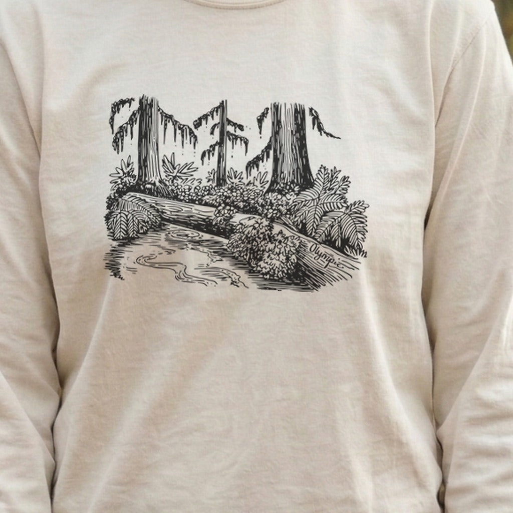 Olympic Line Drawing Cotton Long Sleeve product image 6
