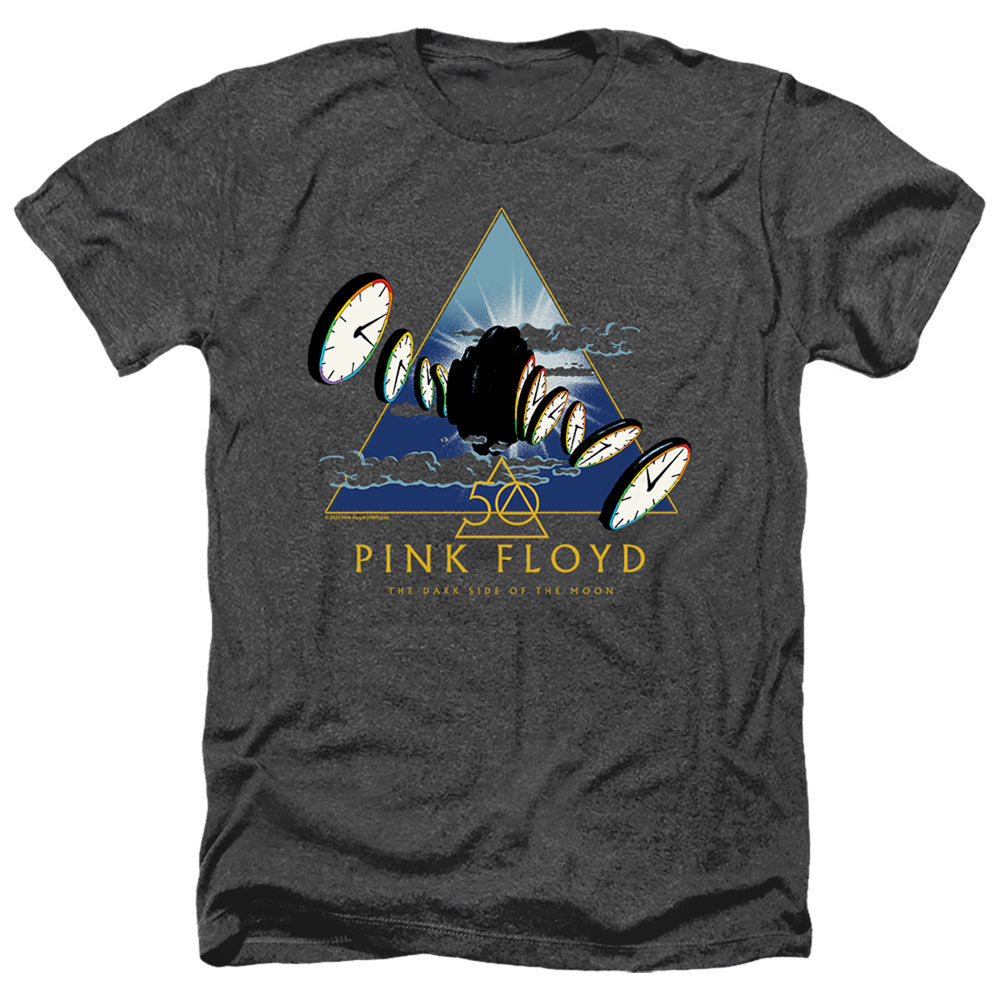 Pink Floyd - Clocks Adult Regular Fit Heather Short Sleeve product image 1