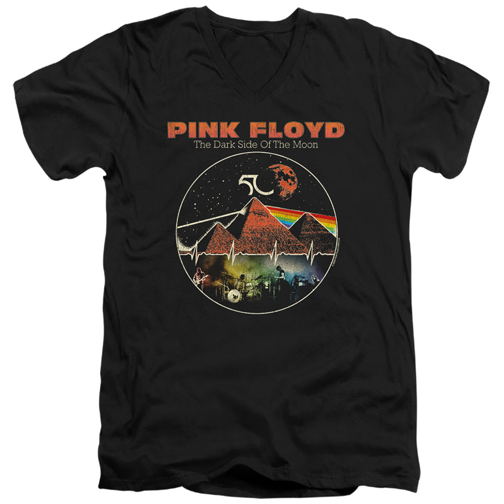 Pink Floyd - Vintage Pyramids Adult Slim Fit V Neck Cotton product image 1