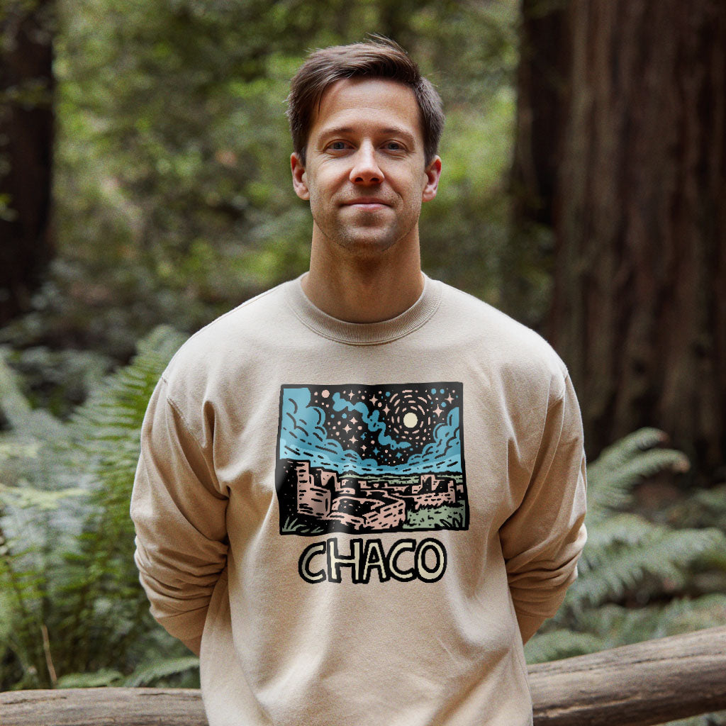 Chaco Culture National Historical Park at Night Crewneck product image 4