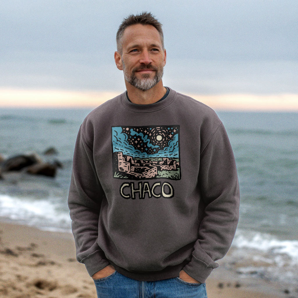 Chaco Culture National Historical Park at Night Crewneck product image 5