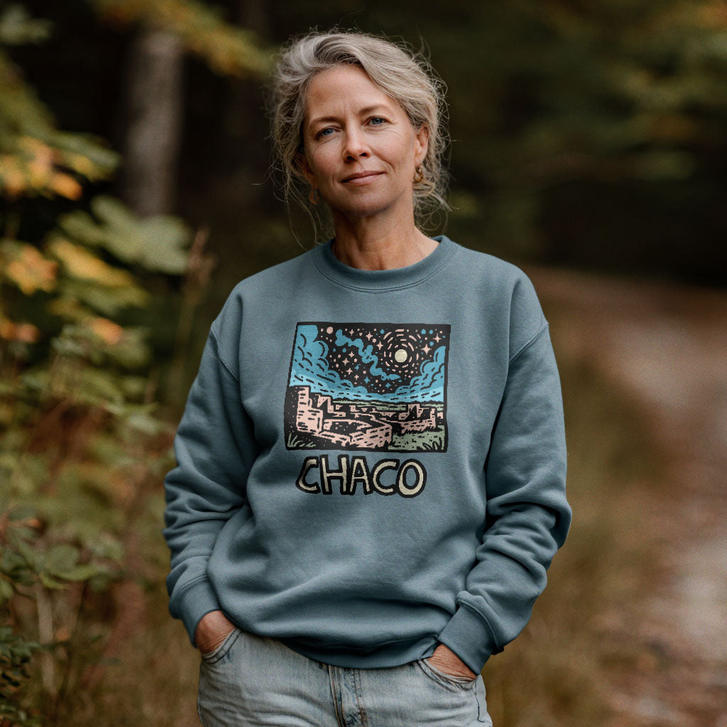 Chaco Culture National Historical Park at Night Crewneck product image 6