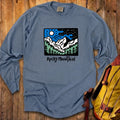 Rocky Mountain at Night Cotton Long Sleeve product image 1
