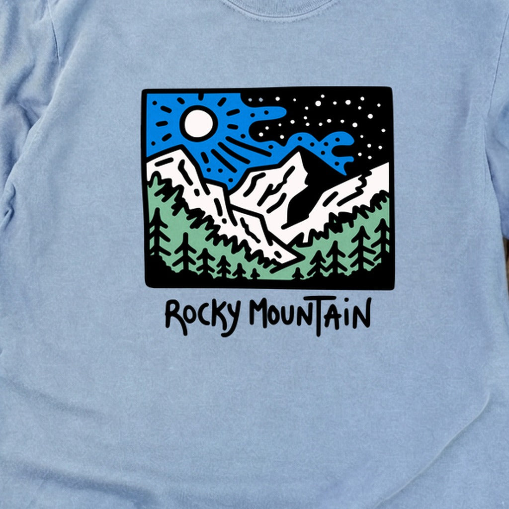 Rocky Mountain at Night Cotton Long Sleeve product image 12