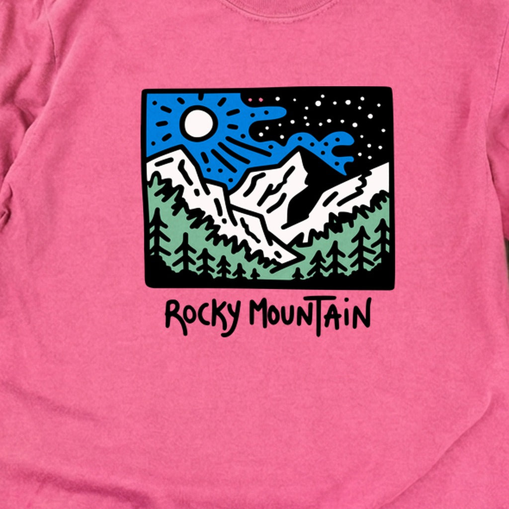 Rocky Mountain at Night Cotton Long Sleeve product image 16