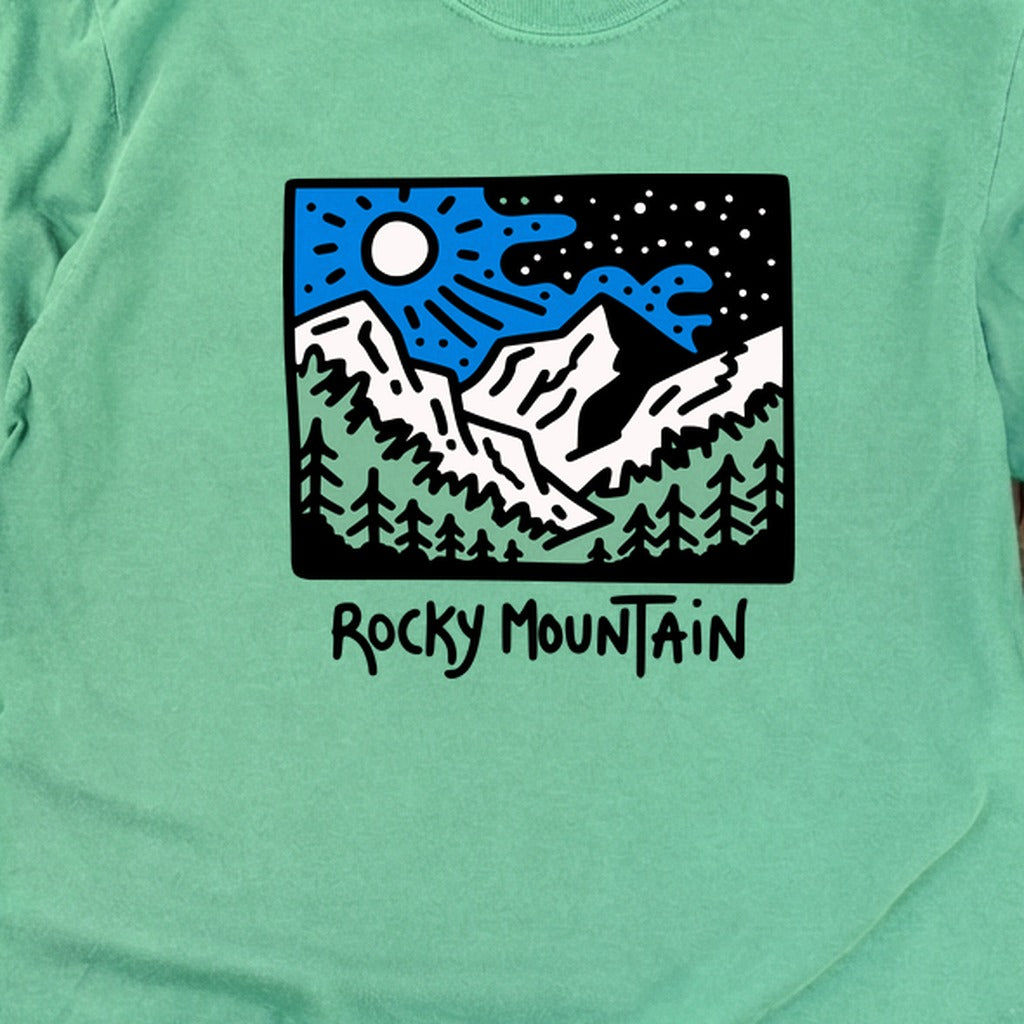Rocky Mountain at Night Cotton Long Sleeve product image 20