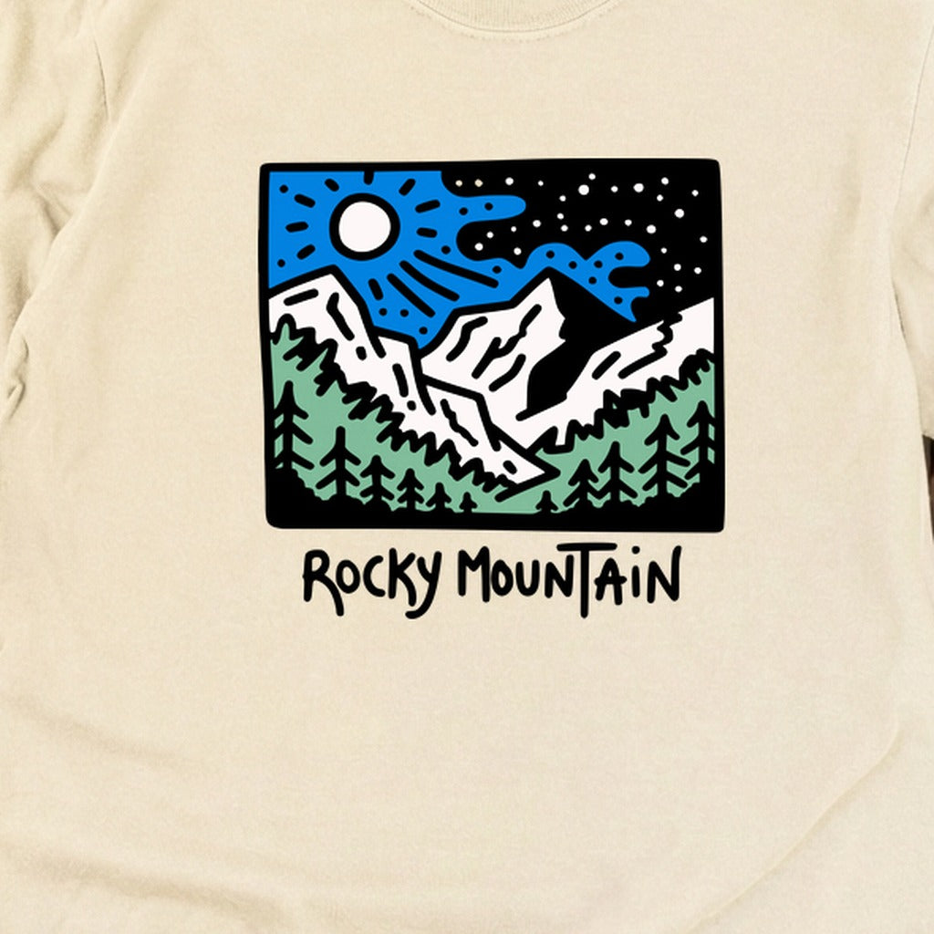 Rocky Mountain at Night Cotton Long Sleeve product image 22