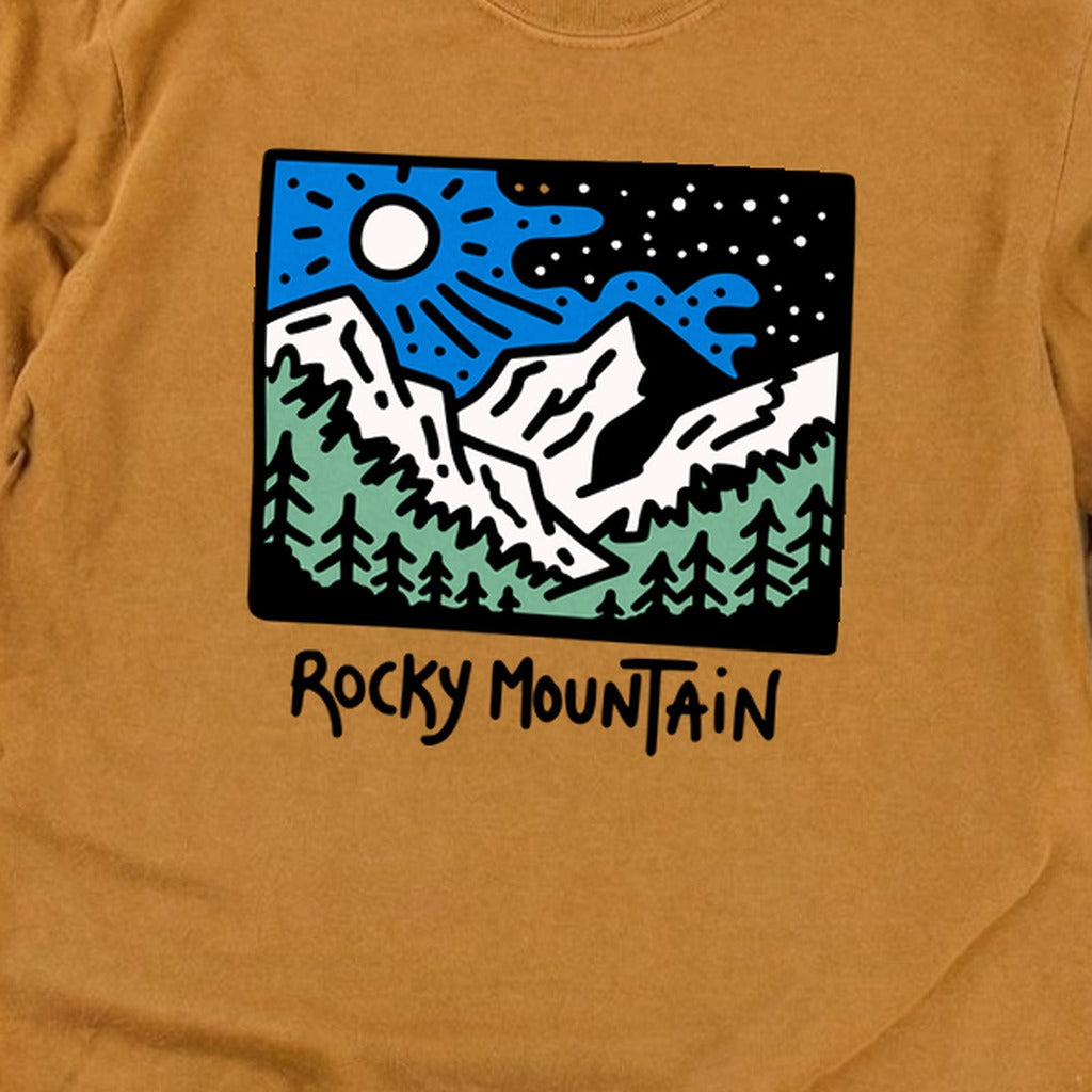 Rocky Mountain at Night Cotton Long Sleeve product image 24