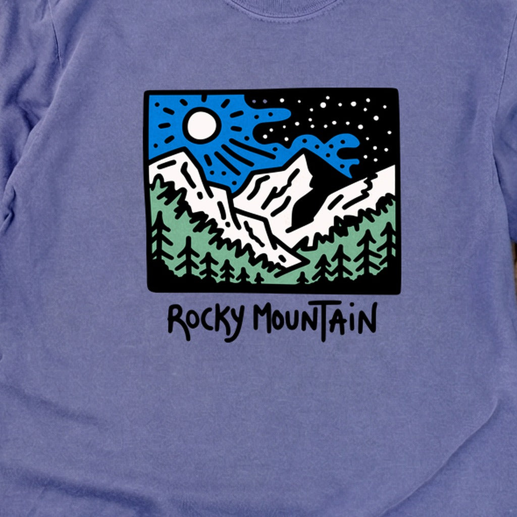 Rocky Mountain at Night Cotton Long Sleeve product image 30