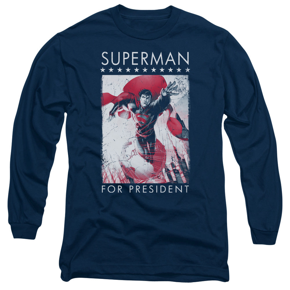 Superman - For President Adult Long Sleeve product image 2