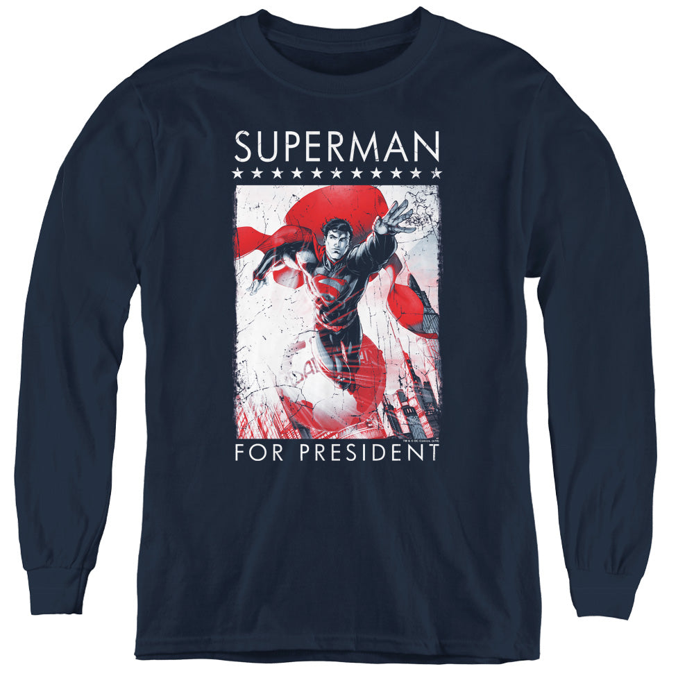 Superman - For President L - S Youth product image 1