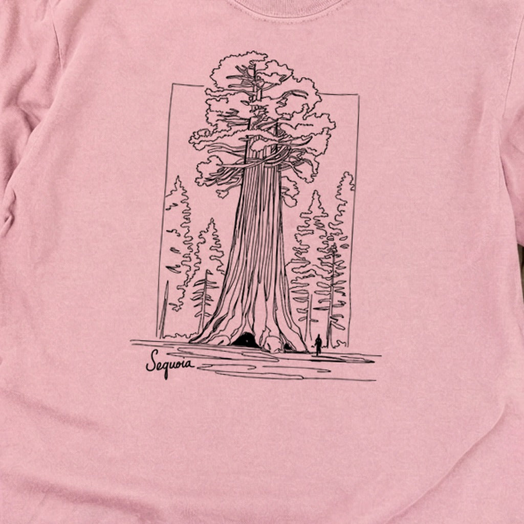 Sequoia Line Drawing Cotton Long Sleeve product image 9