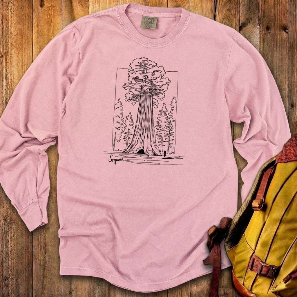 Sequoia Line Drawing Cotton Long Sleeve product image 7