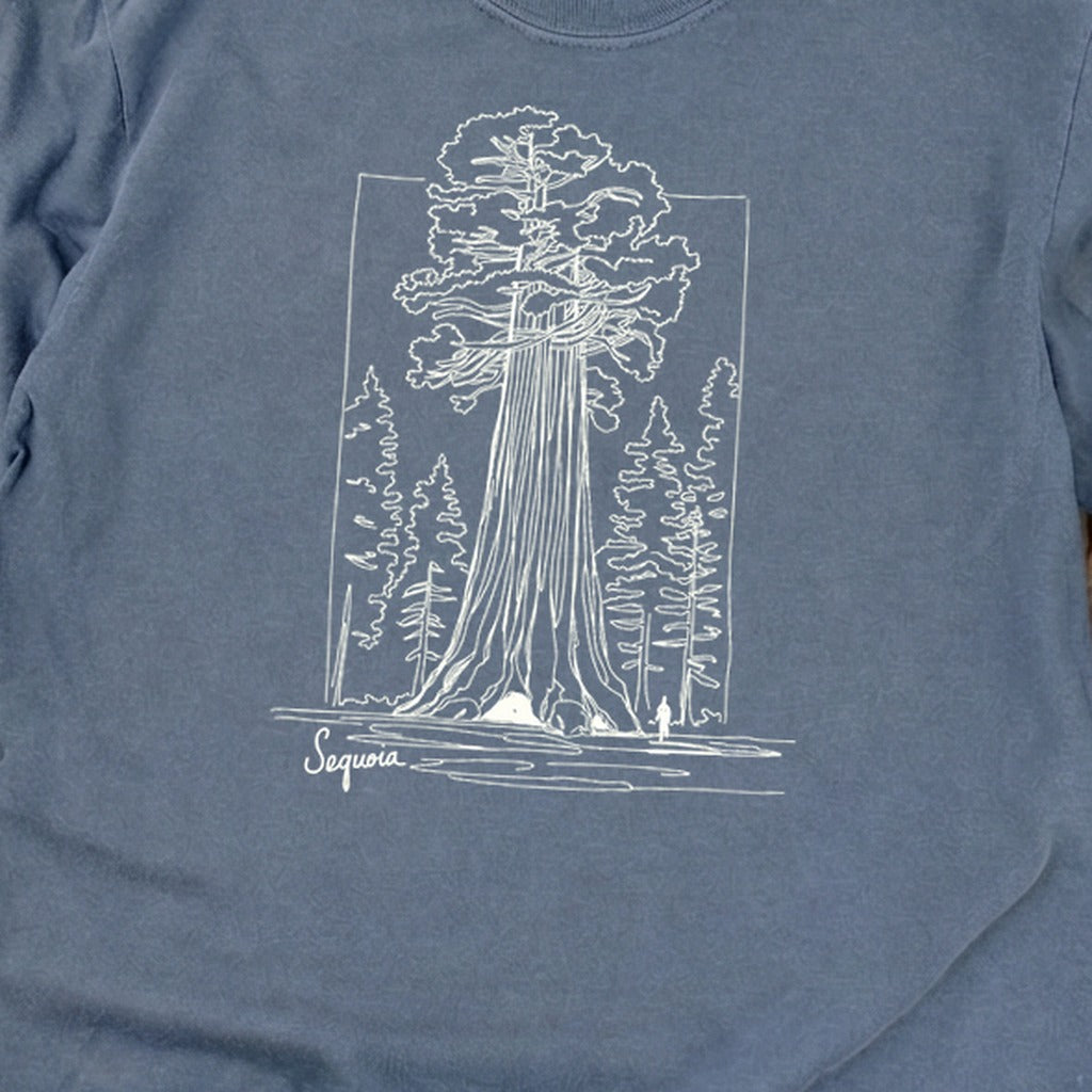 Sequoia Line Drawing Cotton Long Sleeve product image 10