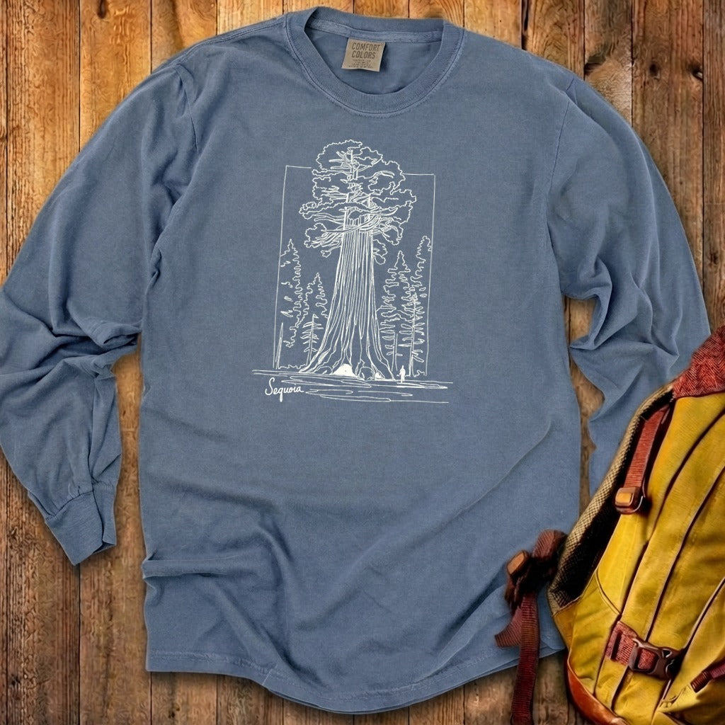 Sequoia Line Drawing Cotton Long Sleeve product image 8