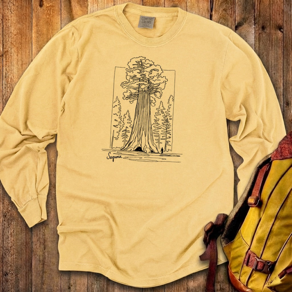 Sequoia Line Drawing Cotton Long Sleeve product image 11