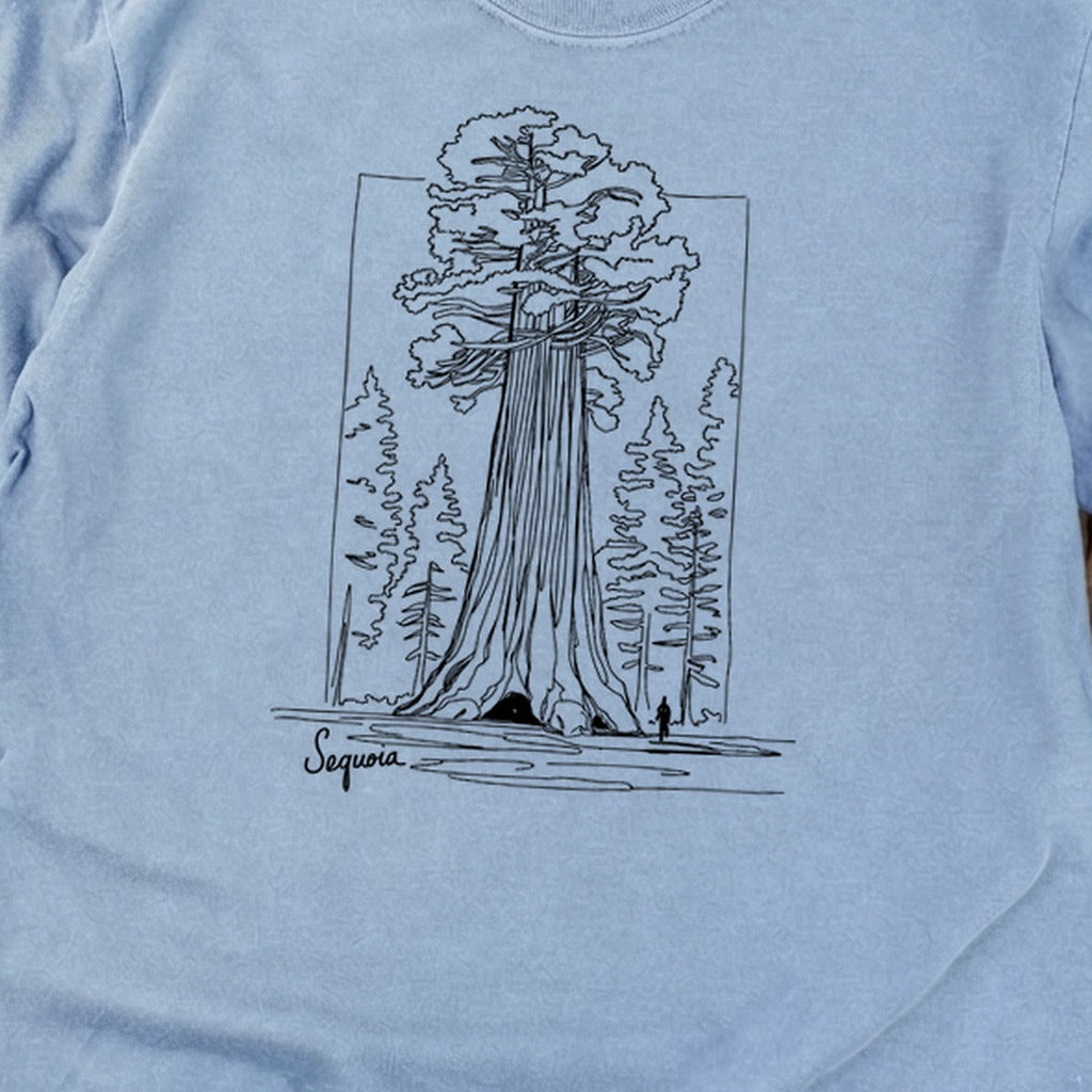 Sequoia Line Drawing Cotton Long Sleeve product image 14