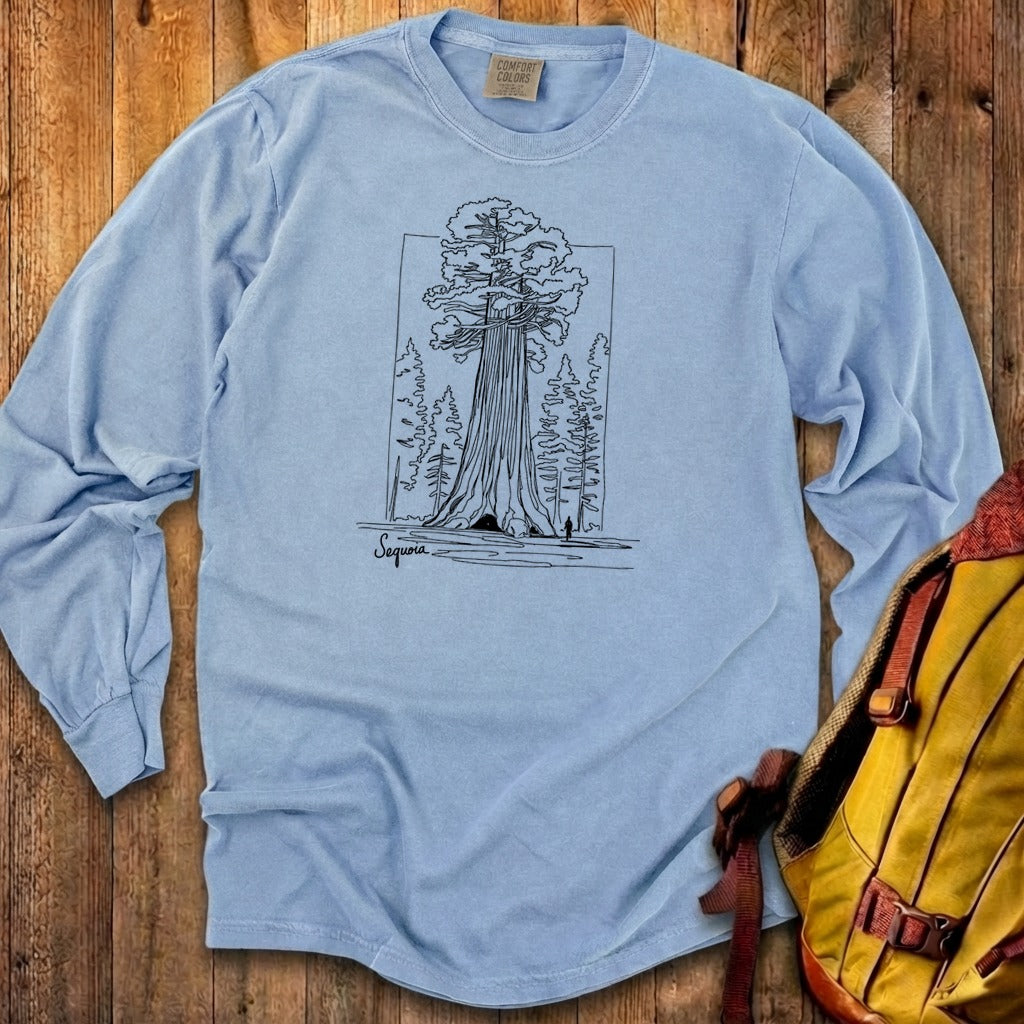Sequoia Line Drawing Cotton Long Sleeve product image 13