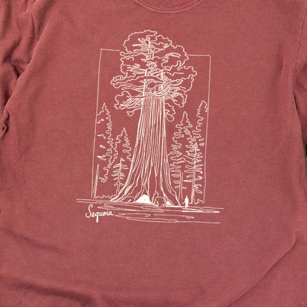 Sequoia Line Drawing Cotton Long Sleeve product image 16