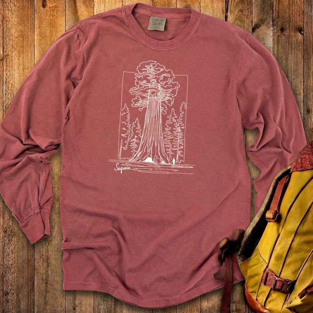 Sequoia Line Drawing Cotton Long Sleeve product image 15