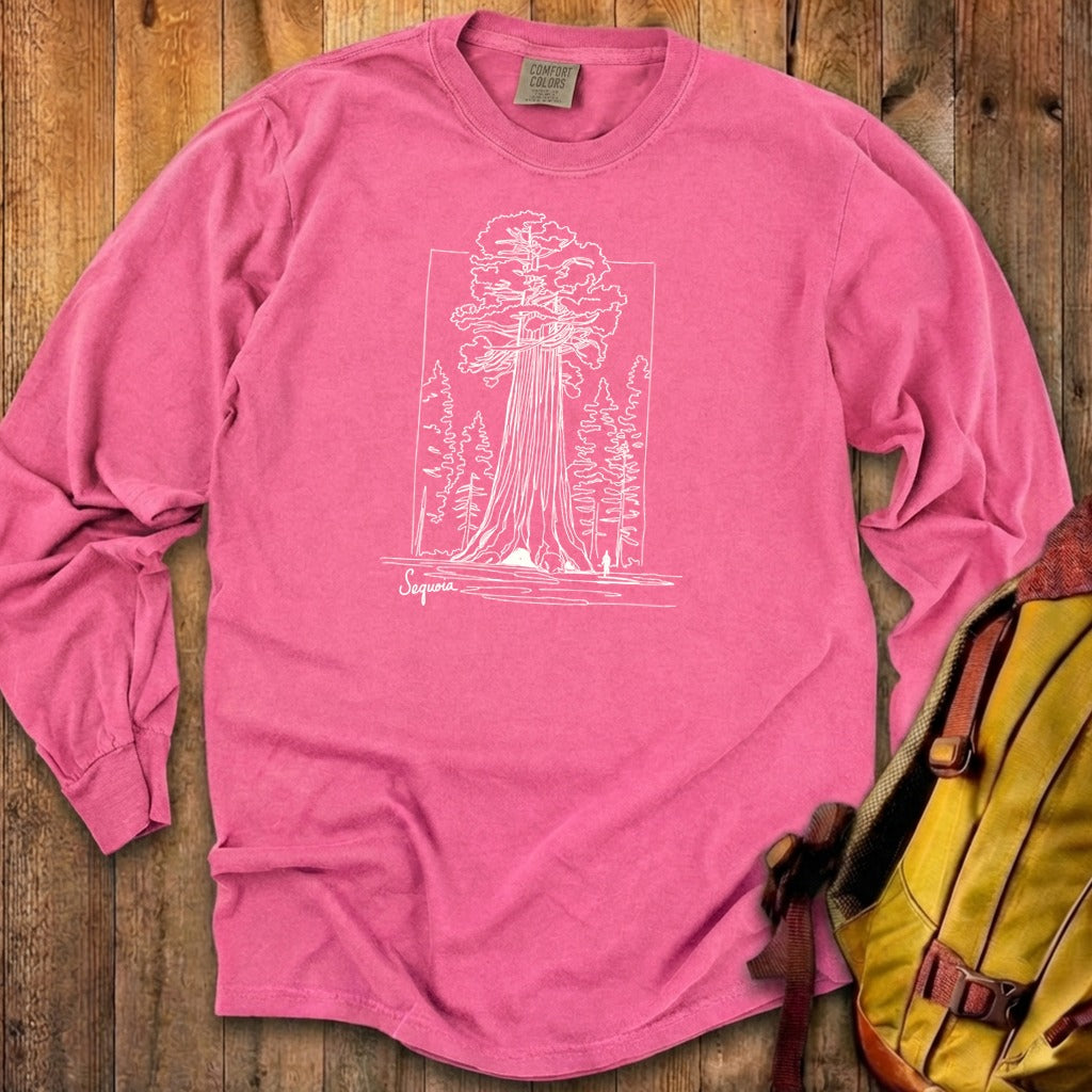 Sequoia Line Drawing Cotton Long Sleeve product image 17