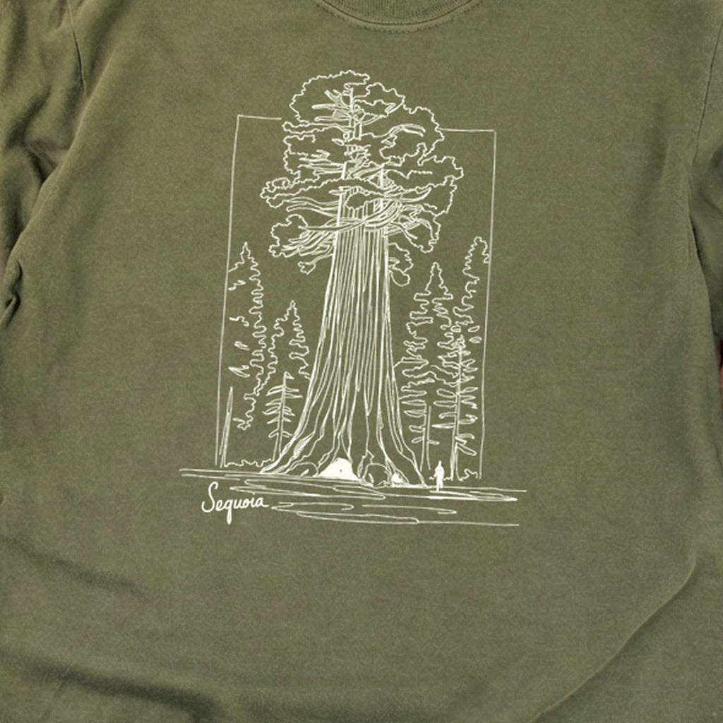 Sequoia Line Drawing Cotton Long Sleeve product image 20