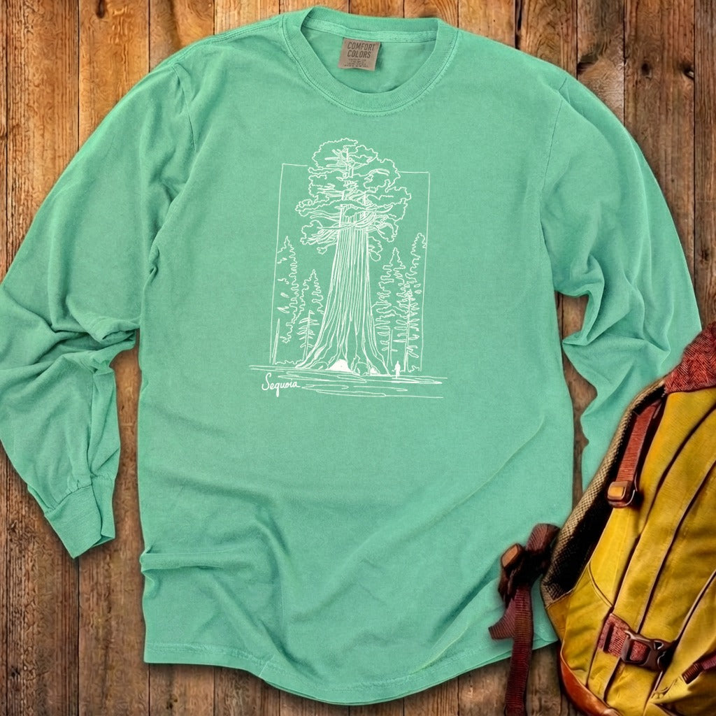 Sequoia Line Drawing Cotton Long Sleeve product image 21