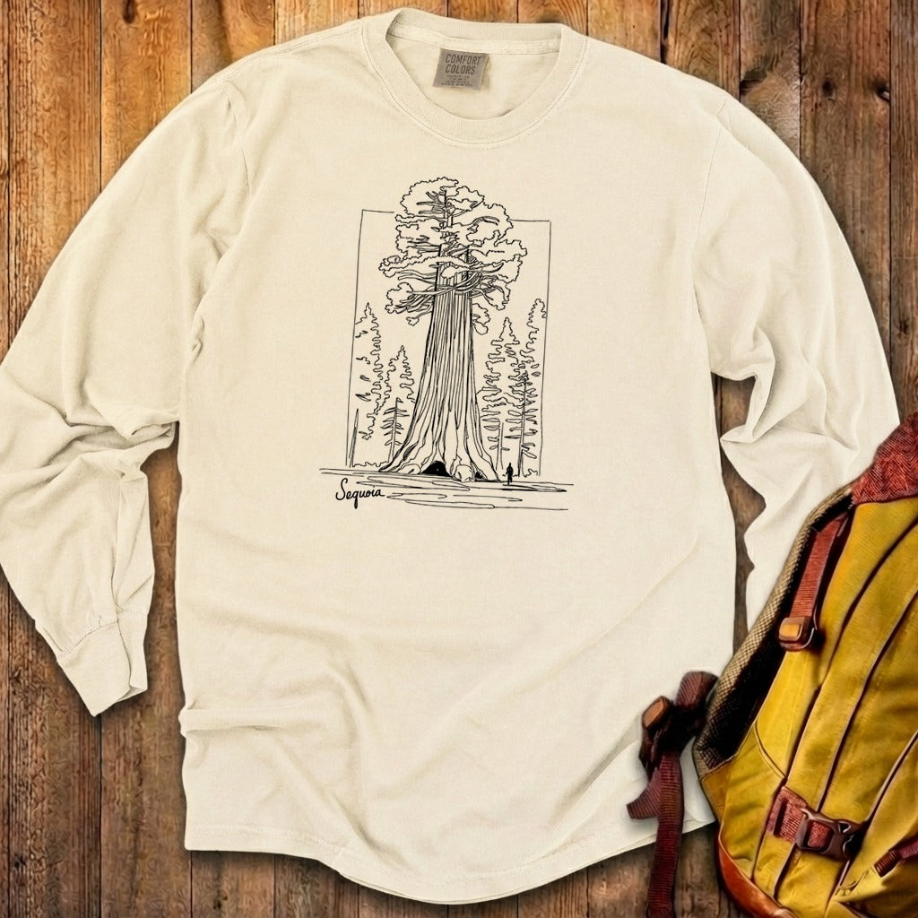 Sequoia Line Drawing Cotton Long Sleeve product image 23