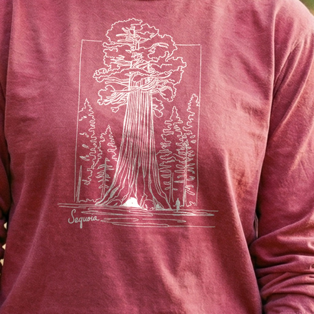 Sequoia Line Drawing Cotton Long Sleeve product image 5