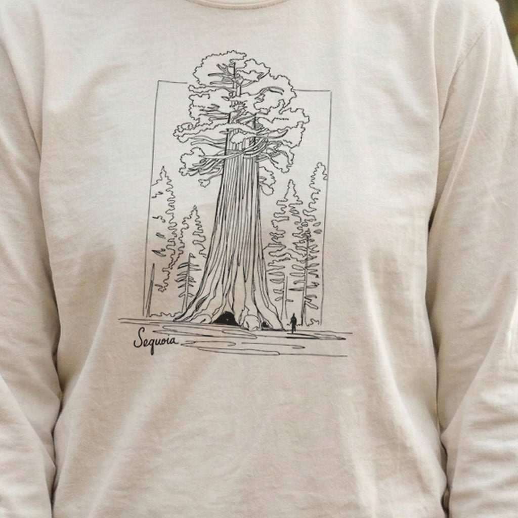 Sequoia Line Drawing Cotton Long Sleeve product image 6