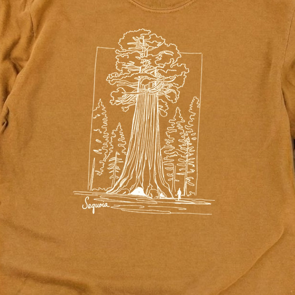Sequoia Line Drawing Cotton Long Sleeve product image 26