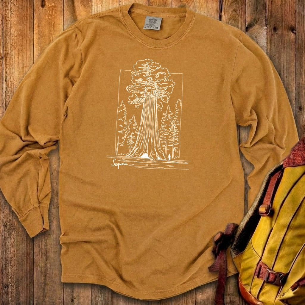 Sequoia Line Drawing Cotton Long Sleeve product image 25