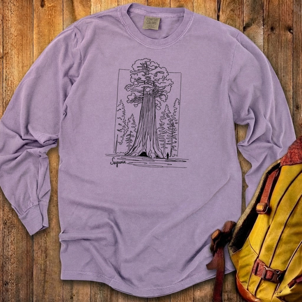 Sequoia Line Drawing Cotton Long Sleeve product image 27