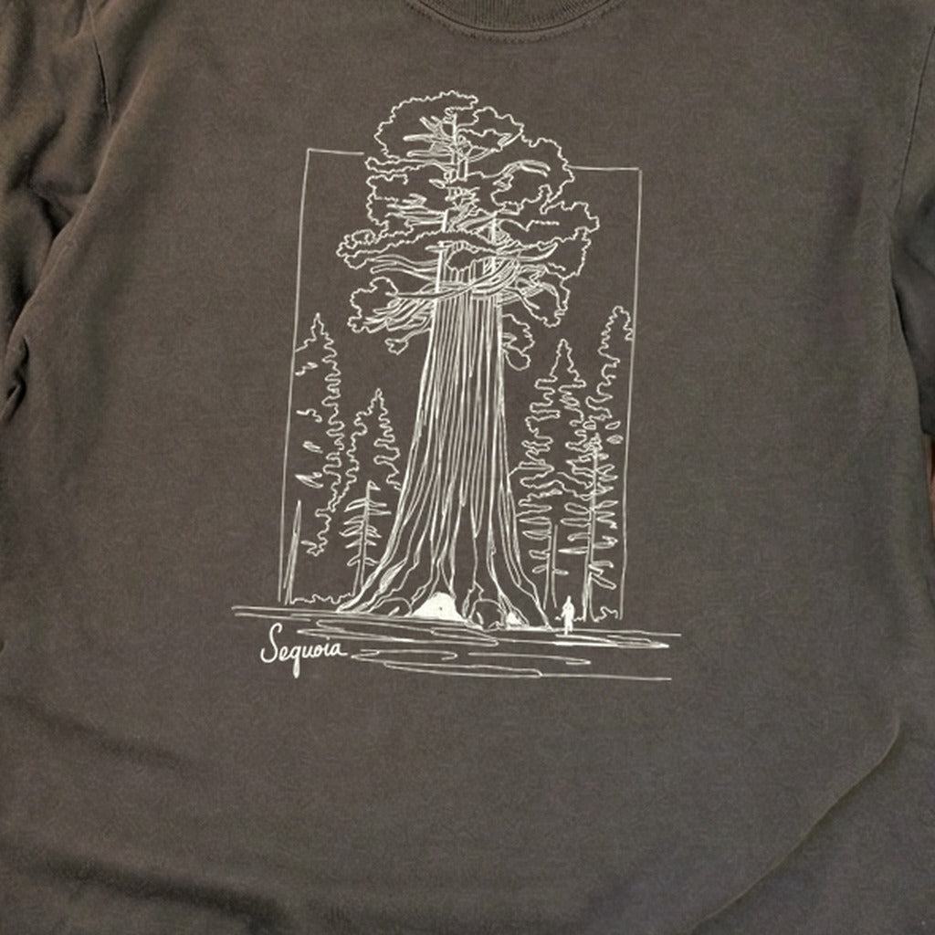 Sequoia Line Drawing Cotton Long Sleeve product image 2