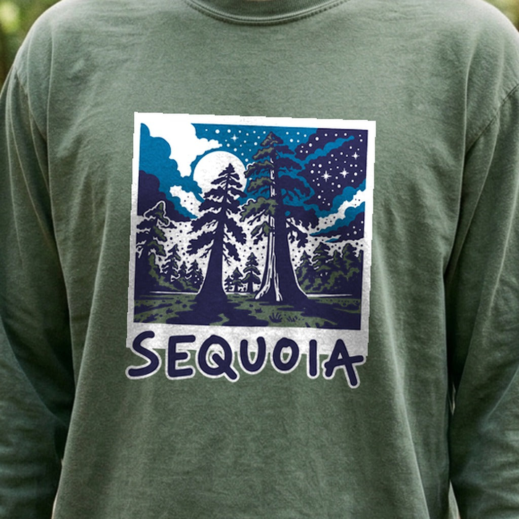 Sequoia at Night Cotton Long Sleeve product image 4