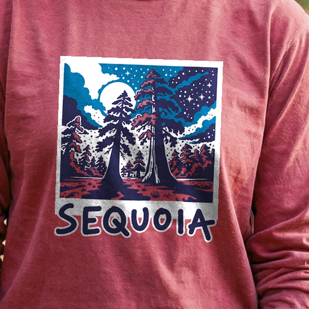 Sequoia at Night Cotton Long Sleeve product image 5