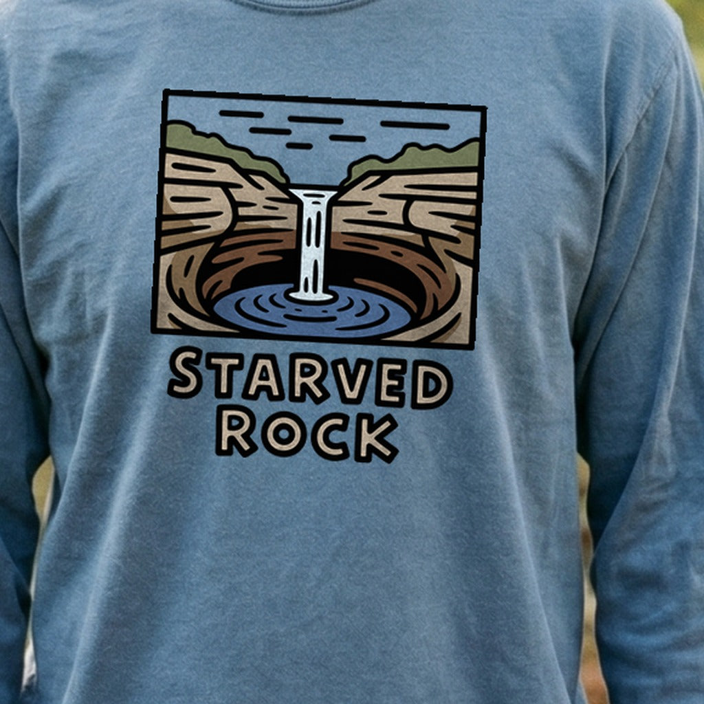 Starved Rock State Park 2 Cotton Long Sleeve product image 3