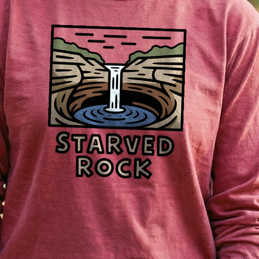 Starved Rock State Park 2 Cotton Long Sleeve product image 5