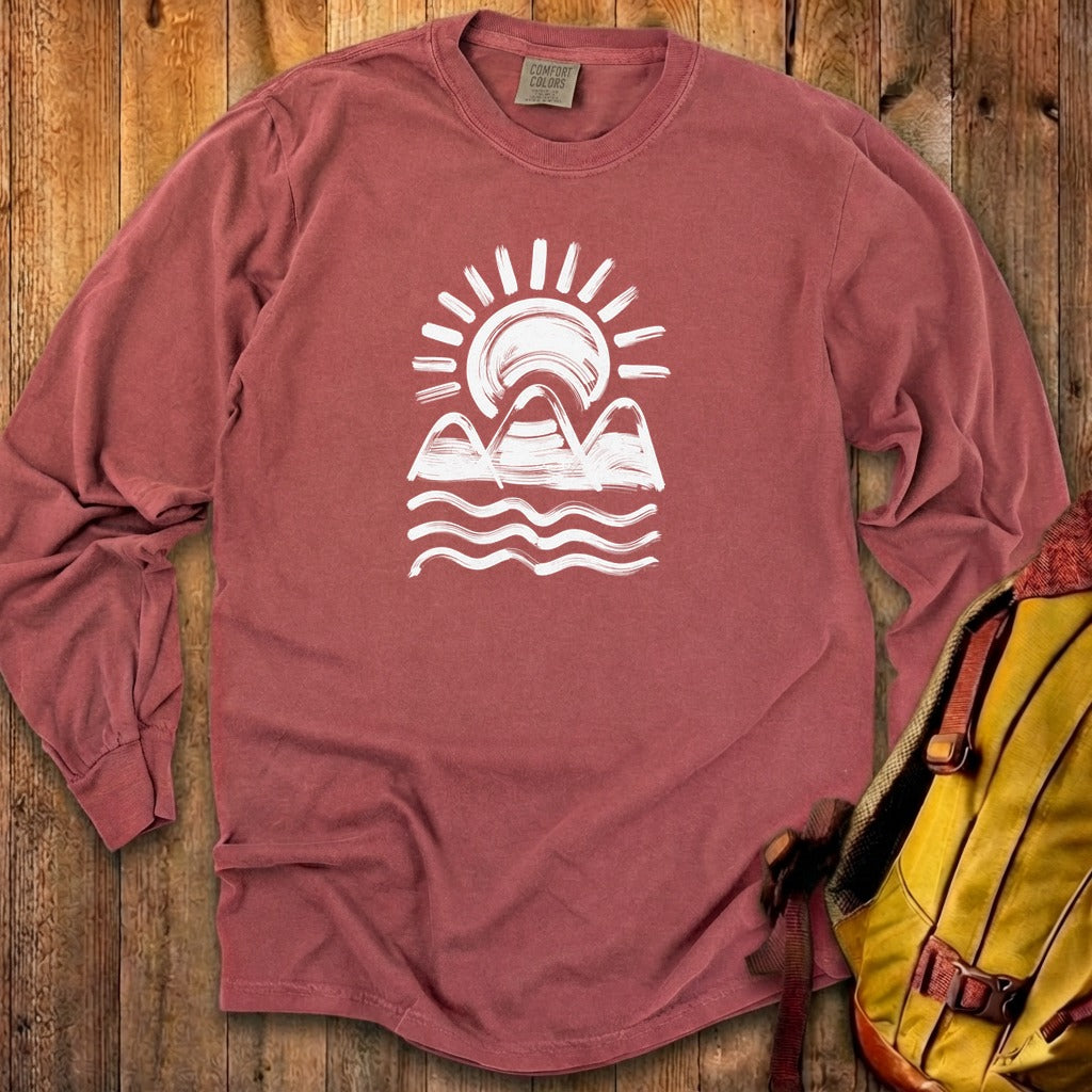 Three Sisters Mountains Cotton Long Sleeve product image 13