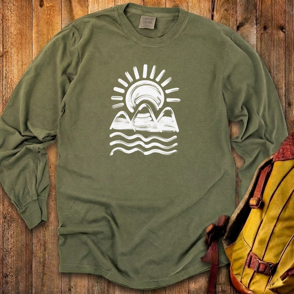 Three Sisters Mountains Cotton Long Sleeve product image 17