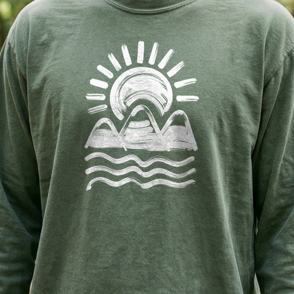Three Sisters Mountains Cotton Long Sleeve product image 4