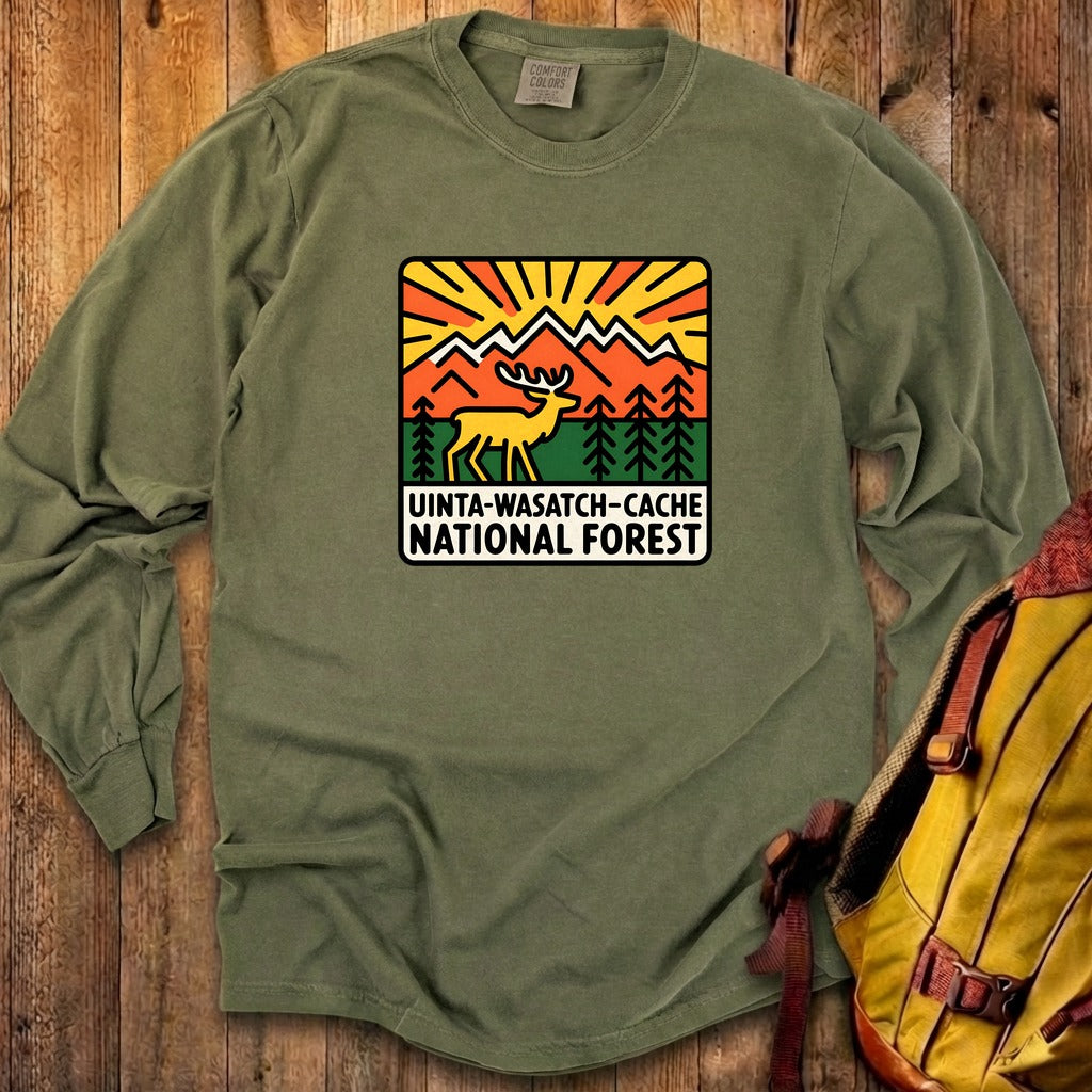Uinta-Wasatch-Cache National Forest Cotton Long Sleeve product image 1