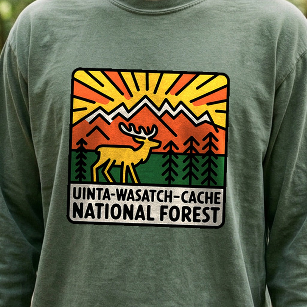 Uinta-Wasatch-Cache National Forest Cotton Long Sleeve product image 4